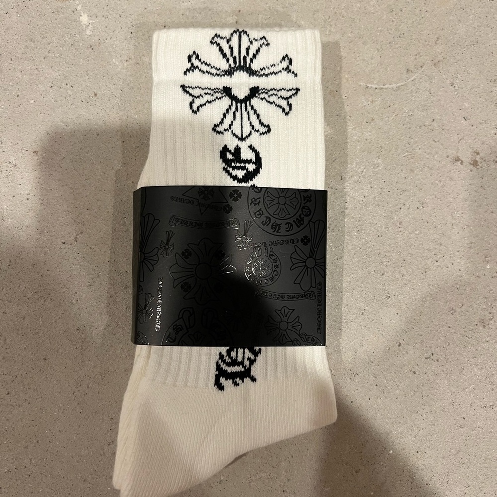 Chrome hearts White Graphic Men's Socks